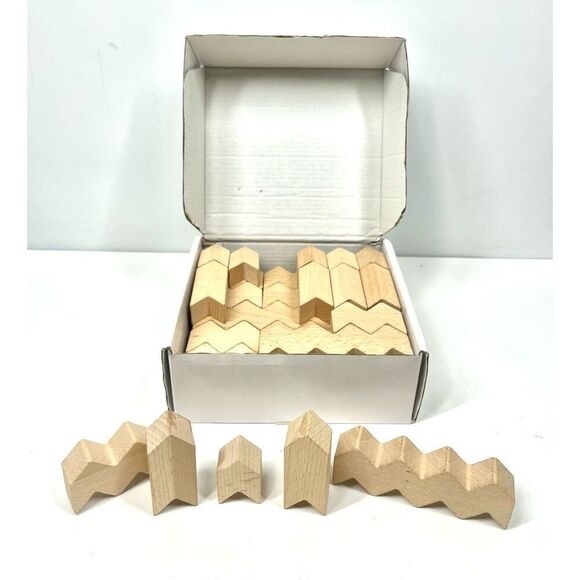 Educational Advantage Zig Zag Building Blocks STEM Learning Toy Motor Skill 30pc - Picture 3 of 5